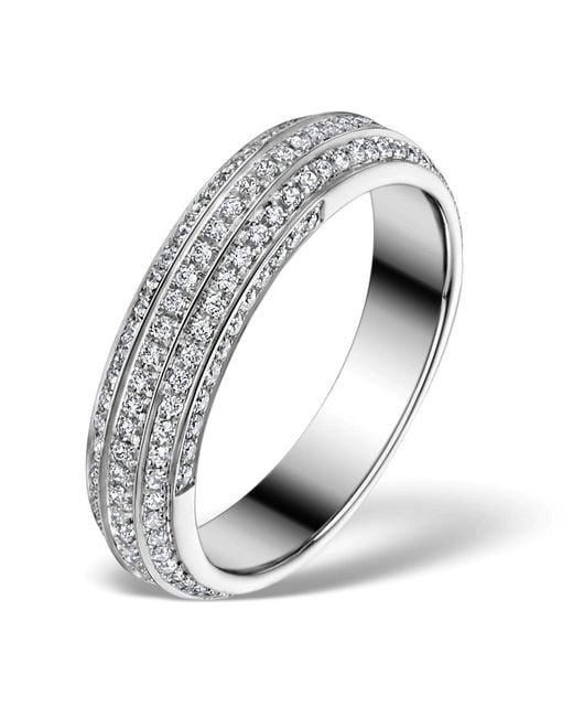 The Diamond Store Metallic Diamond Eternity Ring