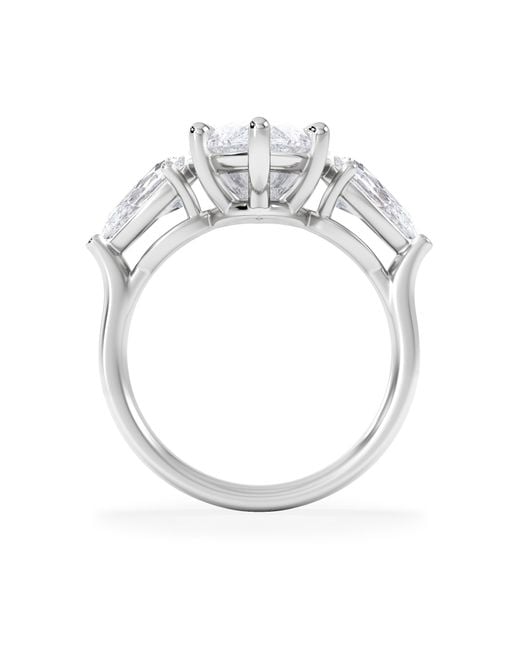 The Diamond Store White Adore 6.00Ct Marquise Cut Lab Diamond 3 Stone Engagement Ring