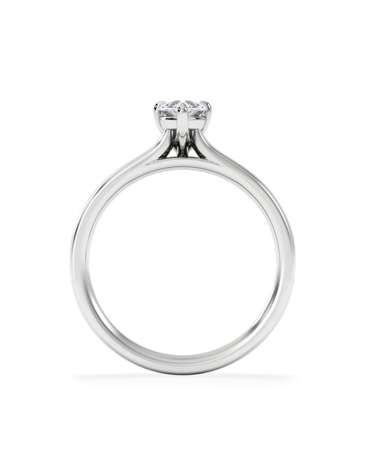 The Diamond Store White Amora Pear 0.50Ct Diamond Engagement Ring F/Vs Set