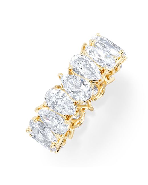 The Diamond Store Metallic Luxe 5.00Ct Lab Diamond Eternity Ring With Igi Certified Pear-Cut Diamonds