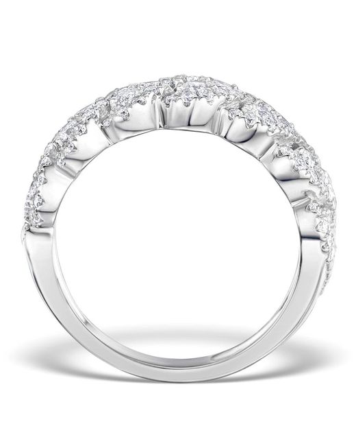 The Diamond Store Metallic Lab Diamond Weave Ring 1Ct H/Si