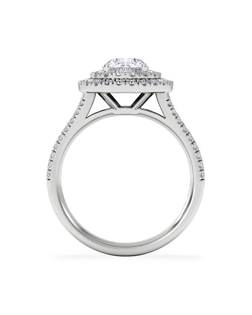 The Diamond Store White Camilla Gia Diamond Halo Engagement Ring