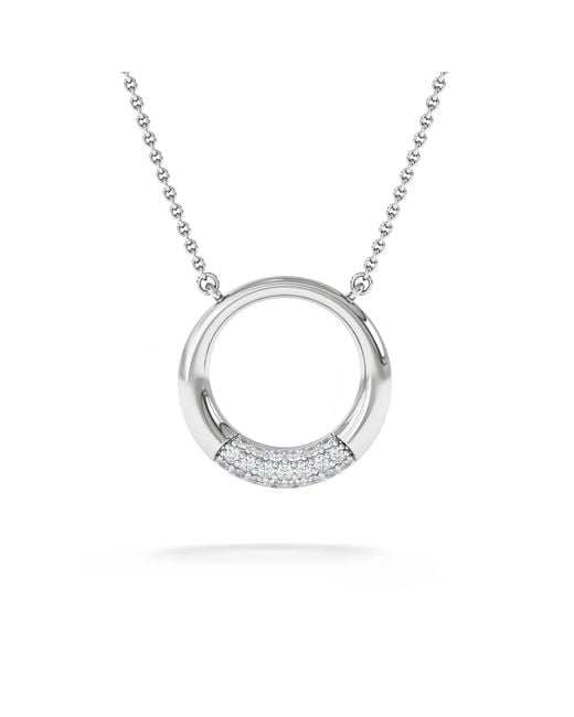 The Diamond Store Metallic Luna 0.30Ct Lab Diamond Necklace