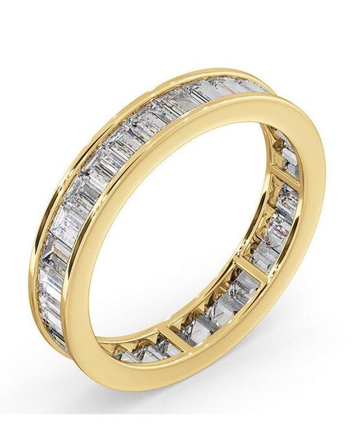 The Diamond Store Metallic Eternity Ring Grace 18K Diamond 1.50Ct H/Si