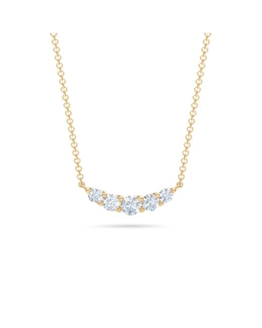 The Diamond Store Metallic Legacy 1.00Ct Round Cut Lab Diamond Necklace