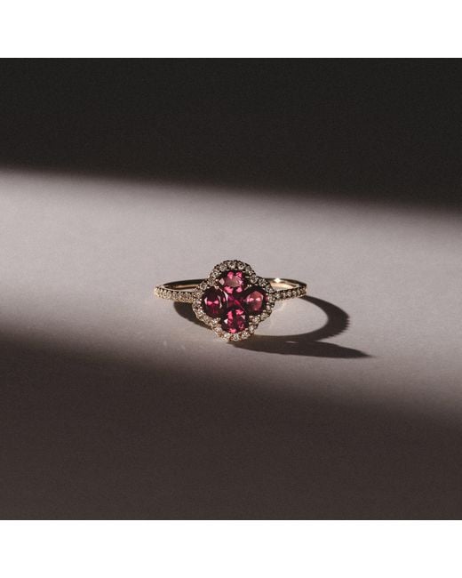 The Diamond Store Red Alegria Lab Ruby Ring 0.85Ct