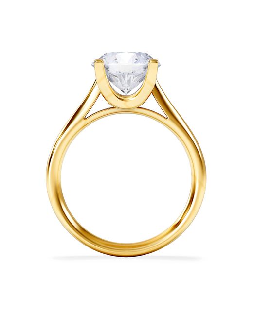 The Diamond Store Blue Grace 3.00Ct Lab Diamond Round Cut Engagement Ring