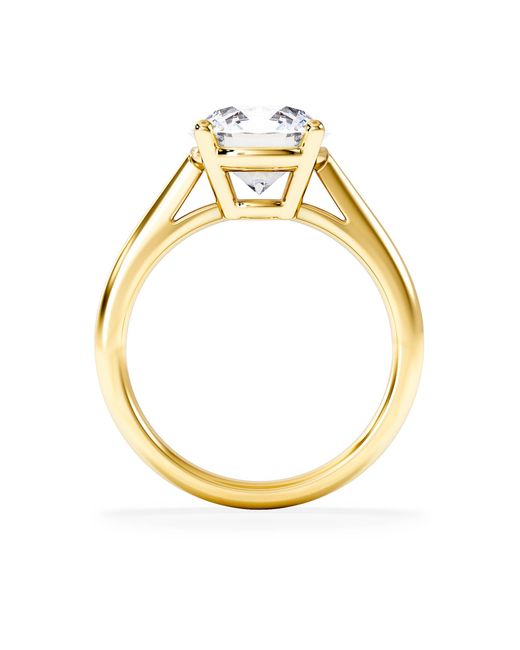 The Diamond Store Blue Elysia 3.00Ct Lab Diamond Round Cut Engagement Ring