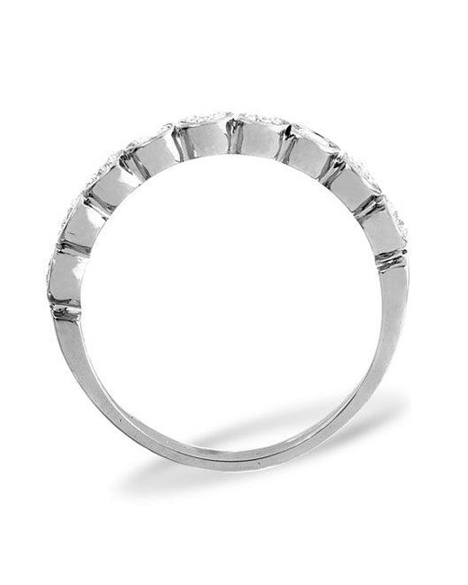 The Diamond Store Metallic Emily 18K Diamond Eternity Ring 0.50Ct G/Vs