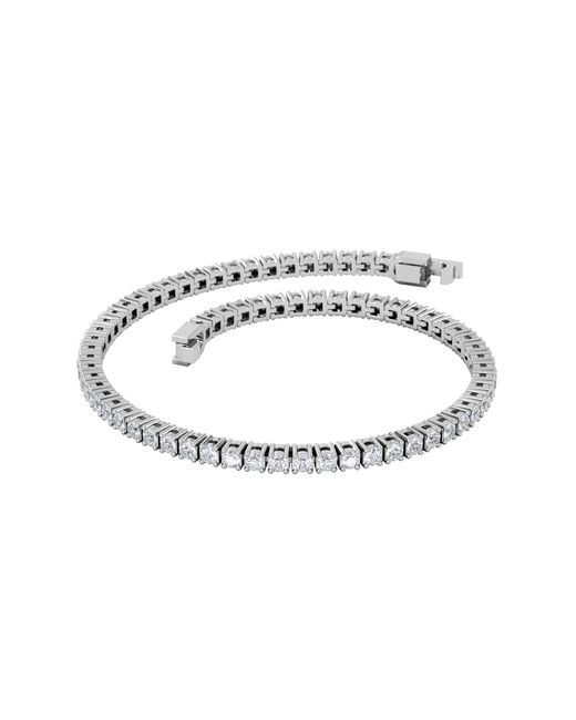 The Diamond Store Metallic Lab Diamond Tennis Bracelet 3.00Ct