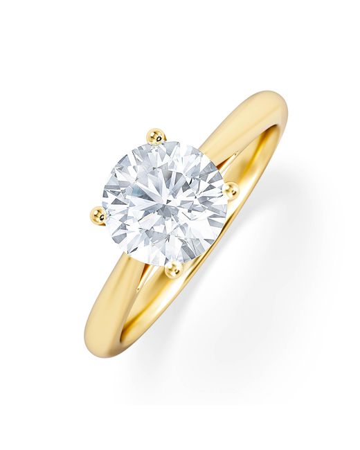 The Diamond Store Metallic 1.50Ct Diamond Engagement Ring Elysia Lab F/Vs1 Igi Certified 18K