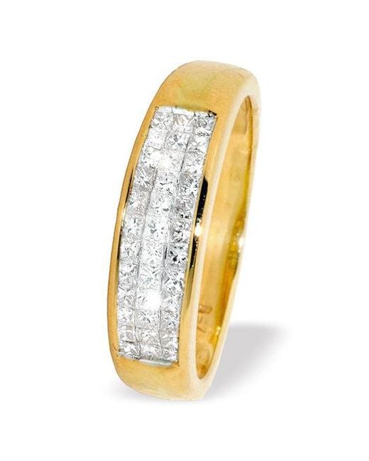 The Diamond Store Metallic 18K Princess Cut Diamond Ring (0.50Ct)