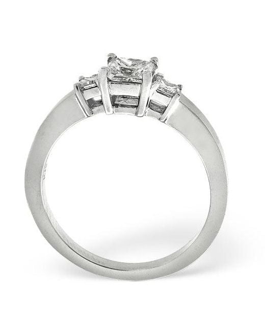The Diamond Store Metallic H/Si Solitaire With Shoulders Ring 1.24Ct Lab Diamond 18K