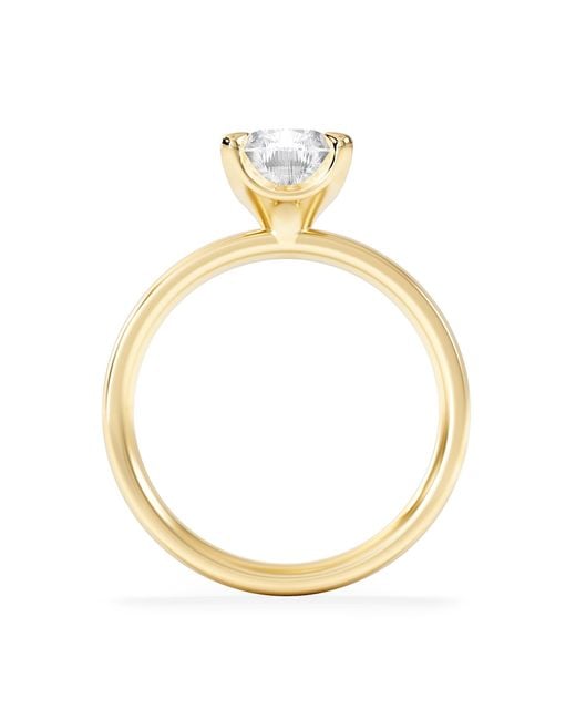 The Diamond Store Metallic Origin 2.00Ct Pear Cut Lab Diamond Solitaire Engagement Ring