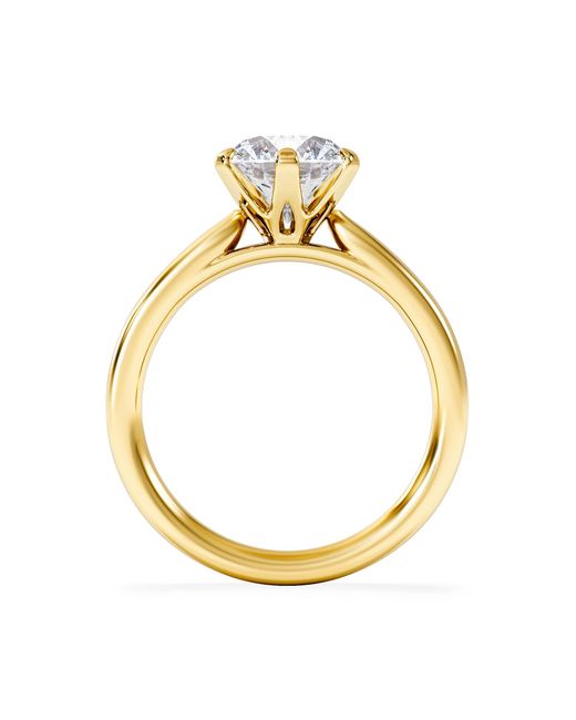 The Diamond Store Metallic 2 Carat Diamond Engagement Ring Low Set Chloe Lab F/Vs1 18K