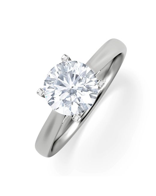 The Diamond Store White 1.50Ct Diamond Engagement Ring Grace Lab F/Vs1 18K