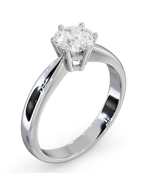 The Diamond Store Metallic Certified 0.90Ct Chloe High Engagement Ring G/Vs