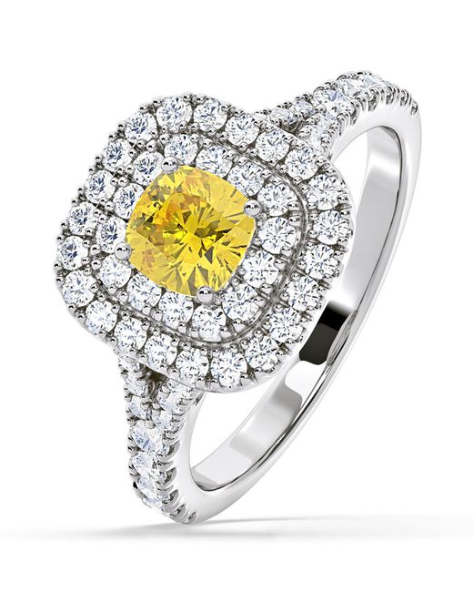 The Diamond Store Metallic Anastasia Lab Diamond 1.30Ct Halo Ring