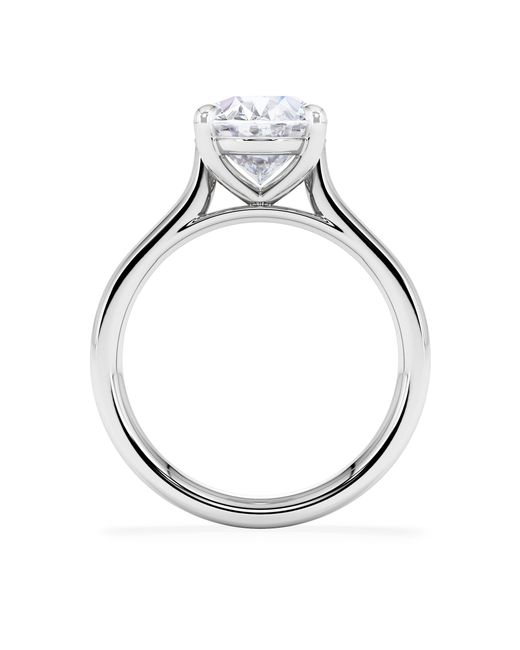 The Diamond Store White Amora Oval 3.00Ct Lab Diamond Engagement Ring G/Vs1 Set