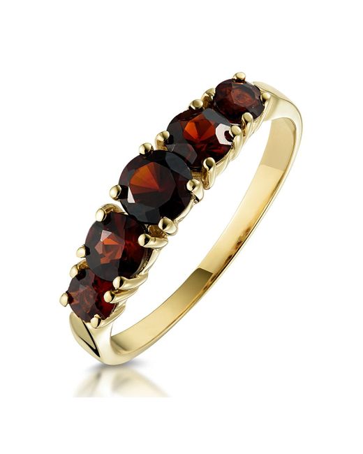 The Diamond Store Metallic Garnet Ring 9K Item A3790