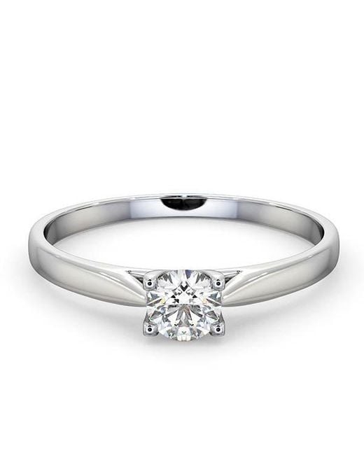 The Diamond Store Metallic Engagement Ring Grace 0.33Ct Lab Diamond H/Si