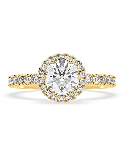 The Diamond Store Metallic Alessandra Lab Diamond Engagement Ring 18Kw 2.60Ct F/Vs1