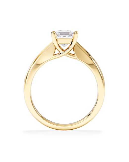 The Diamond Store Metallic Naomi Princess Cut Lab Diamond Engagement Ring 1.00Ct H/Si