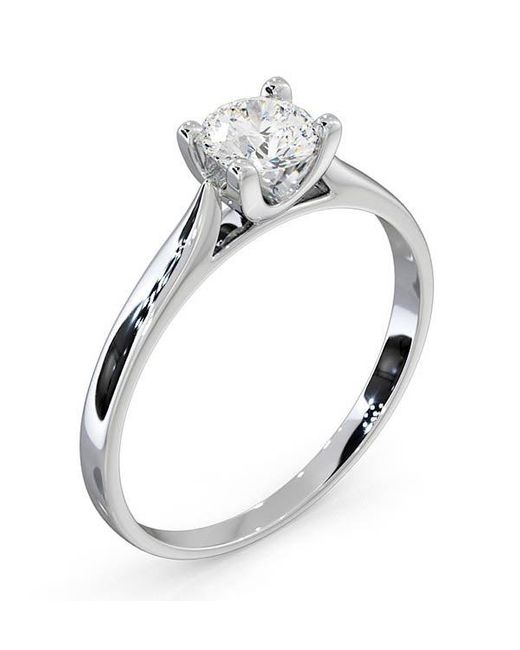 The Diamond Store Metallic Certified 0.50Ct Grace Engagement Ring G/Si1