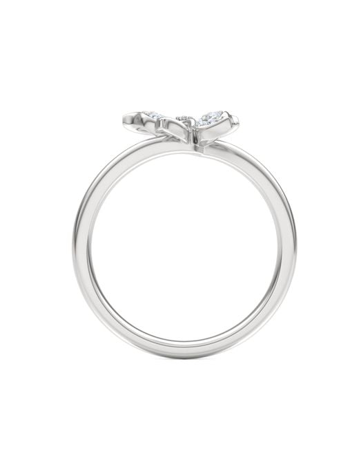 The Diamond Store Metallic Papillon 0.19Ct Lab Diamond Ring