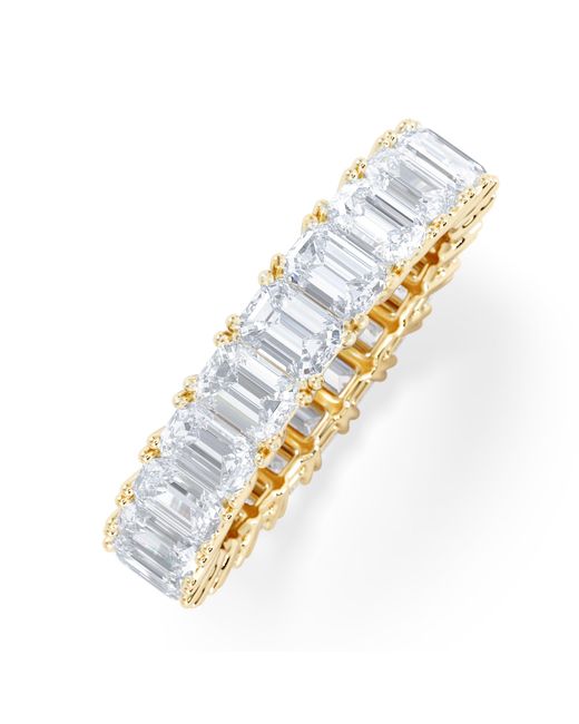 The Diamond Store Metallic Luxe 5.00Ct Lab Diamond Eternity Ring With Igi Certified Emerald-Cut Diamonds