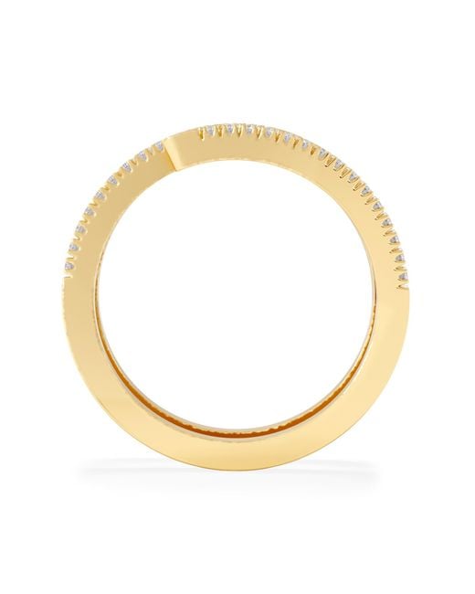 The Diamond Store Metallic Lab Diamond Spiral Ring 0.25Ct