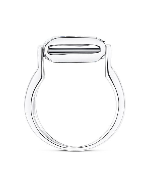 The Diamond Store Blue 9K Diamond And Sapphire Reversable Ring