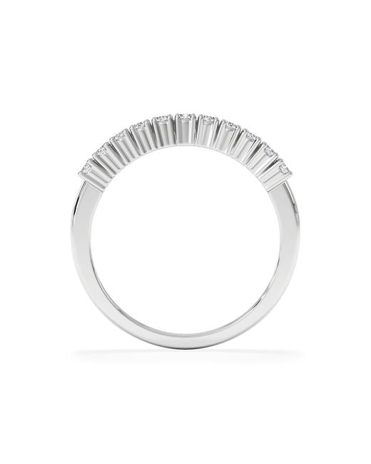The Diamond Store White Half Eternity Ring 0.30Ct Lab Diamond 9K