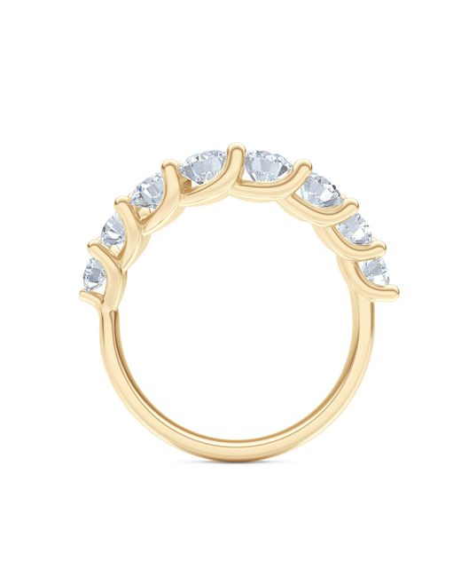 The Diamond Store White Legacy 1.73Ct Round Cut Lab Diamond Half Eternity Ring