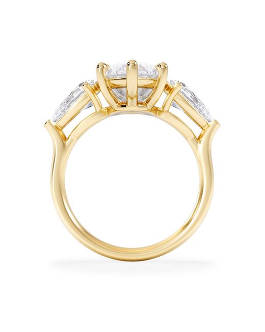 The Diamond Store Blue Adore 6.00Ct Marquise Cut Lab Diamond 3 Stone Engagement Ring
