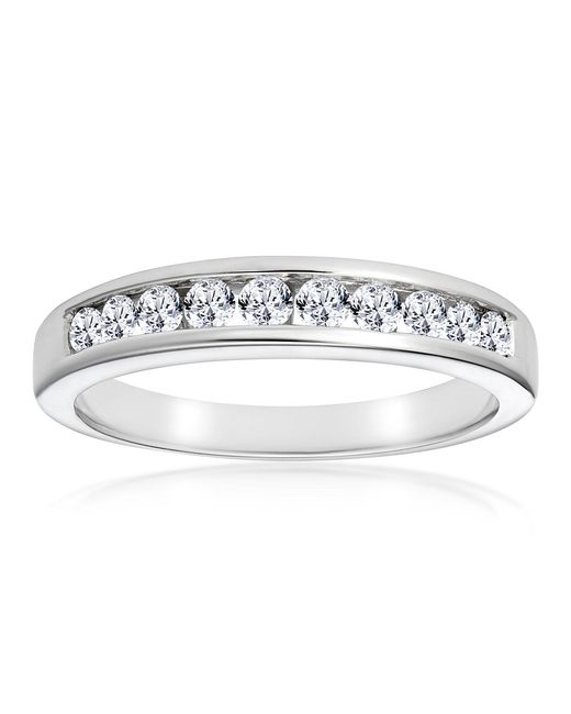 The Diamond Store Metallic Rae 0.50Ct Diamond Half Eternity Ring 9K