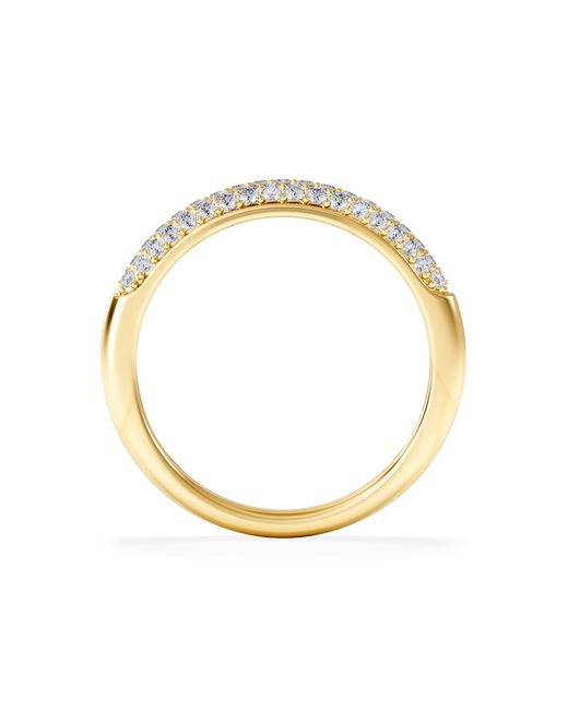 The Diamond Store Metallic Lab Diamond Micro Pave Half Eternity Ring 0.30Ct