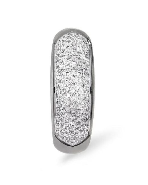 The Diamond Store Metallic 18K Diamond Pave Ring 0.64Ct H/Si