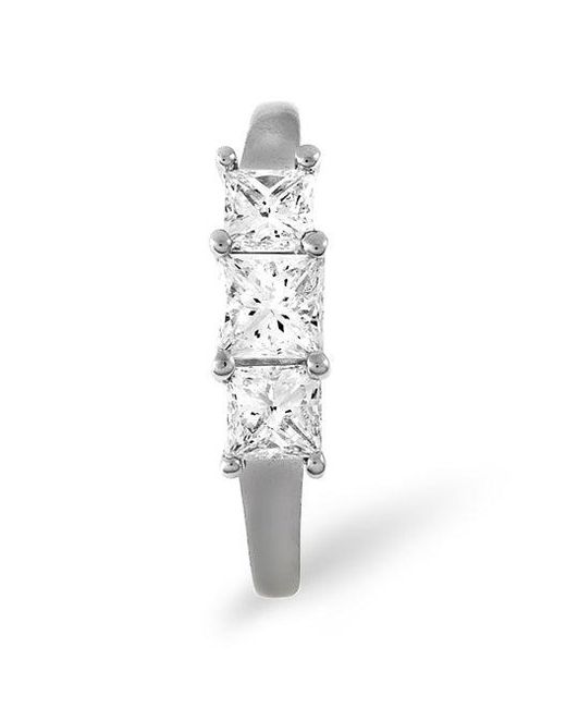 The Diamond Store Metallic Lauren 18K 3 Stone Diamond Ring 0.25Ct G/Vs