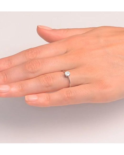 The Diamond Store White Galileo 0.50Ct Look Diamond 0.17Ct And Ring