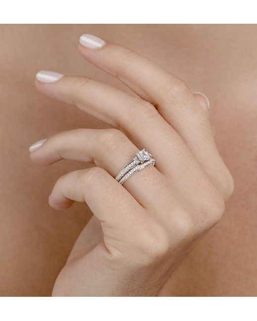 The Diamond Store Metallic Matching Lab Diamond Engagement