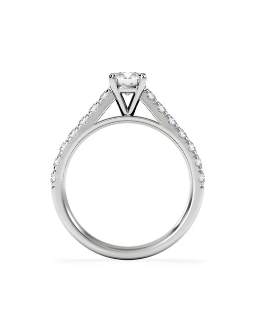 The Diamond Store White Natalia Diamond Engagement Side Stone Ring 0.91Ct G/Si2