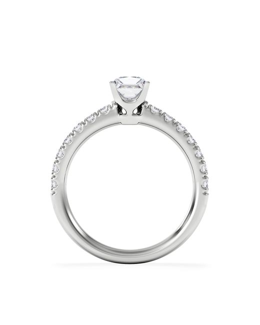 The Diamond Store White Katerina Lab Princess Diamond Engagement Ring 0.85Ct F/Vs1