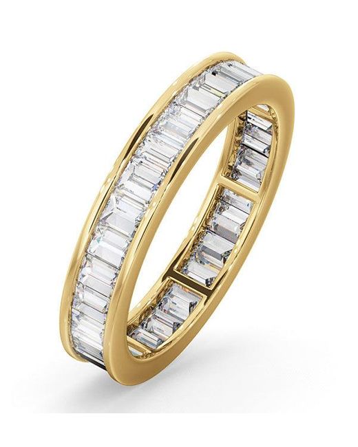 The Diamond Store Metallic Eternity Ring Grace 18K Diamond 1.50Ct H/Si