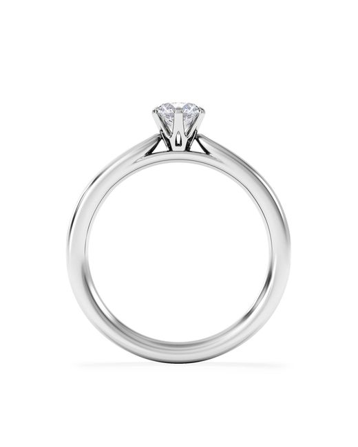 The Diamond Store White Half Carat Diamond Engagement Ring Low Chloe Lab F/Vs1