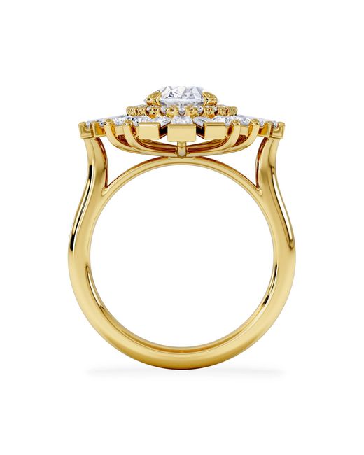 The Diamond Store Multicolor The Radiance Lab Diamond Ring 3.35Ct H/Si Seti