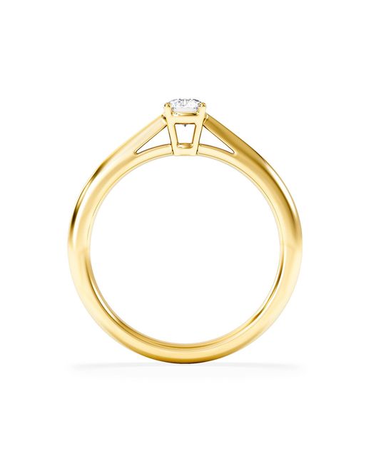 The Diamond Store Metallic Engagement Ring Certified Elysia 18K Diamond 0.25Ct-G-H/Si