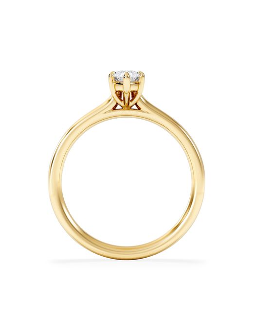 The Diamond Store Metallic Amora Marquise 0.50Ct Lab Diamond Engagement Ring F/Vs Set