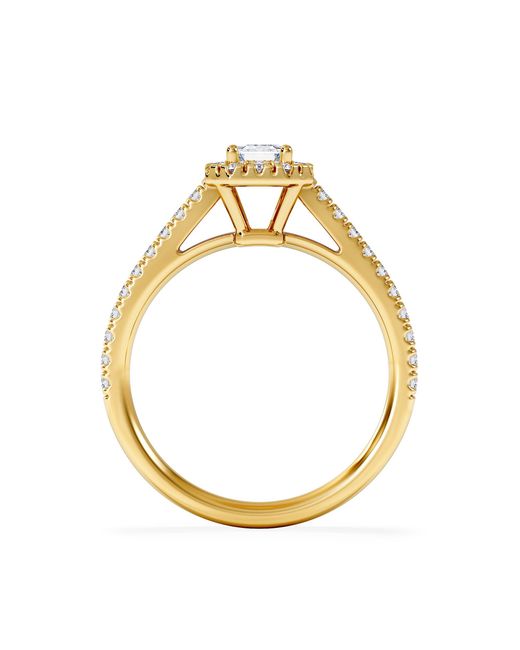 The Diamond Store Metallic Annabelle Diamond Halo Engagement Ring