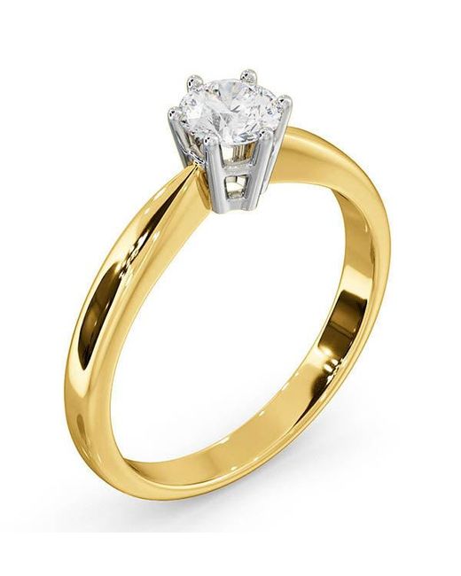 The Diamond Store Metallic Certified 0.50Ct Chloe High 18K Engagement Ring G/Si1